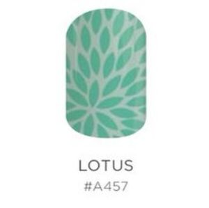 Cute Light Green Lotus Jamberry Nail Wraps